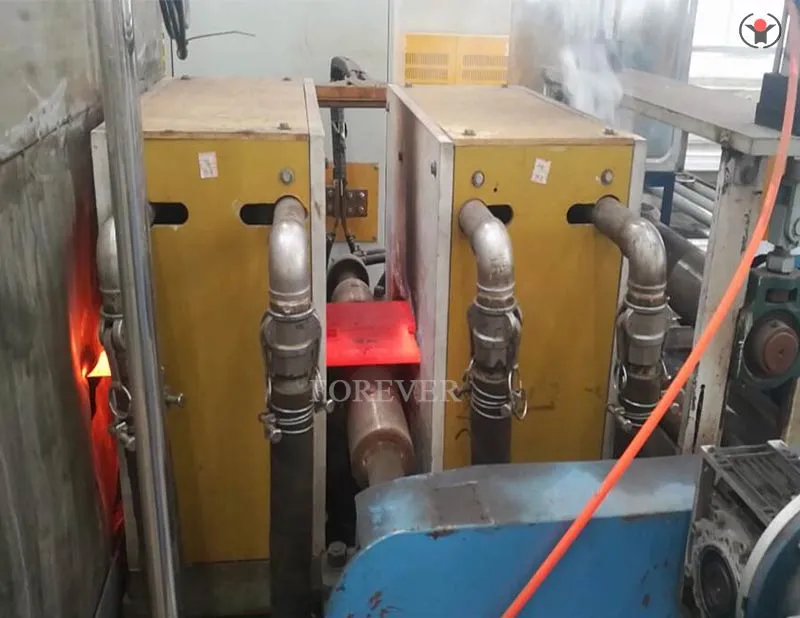 Steel plate induction hardening and tempering equipment,steel plate induction qunch and temper line supplier,steel slab induction heat treatment furnace supplier