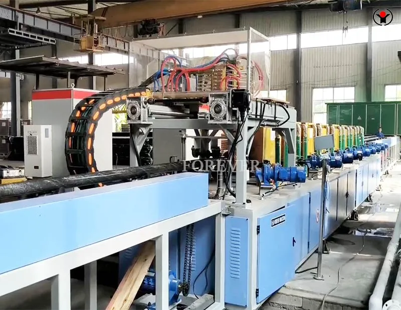 Oil drill pipe induction quenching & tempering machine