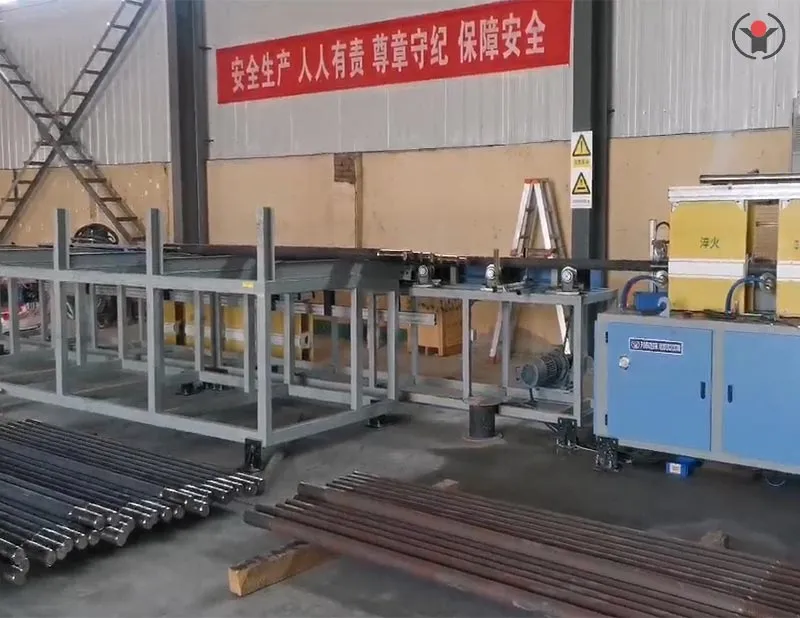 Grinding rod induction hardening and tempering equipment