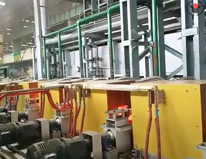 slab induction heat treatment production line