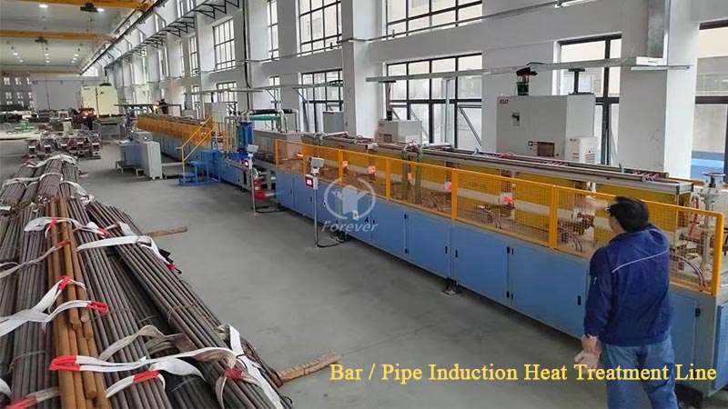 Long Bar Induction Heat Treatment Line