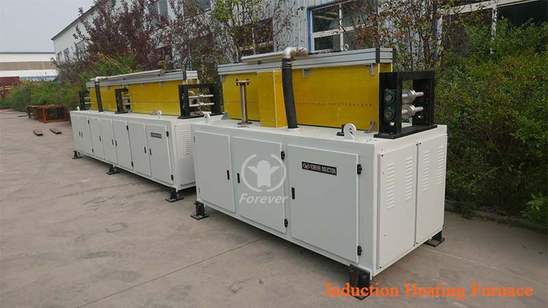 Aluminum bar induction heating furnace