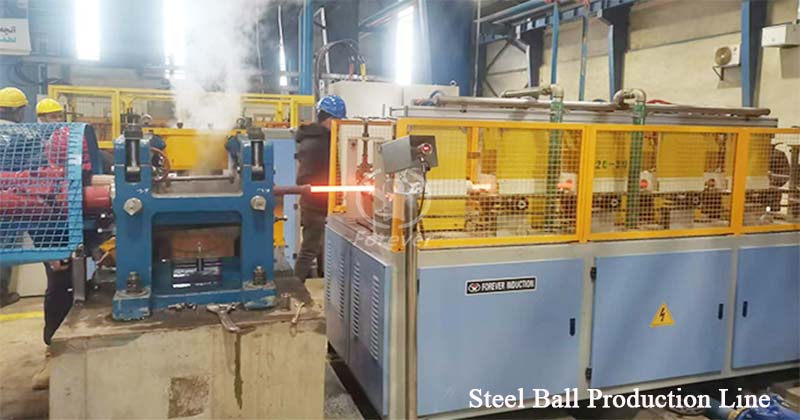 new forging steel ball induction heating furnace