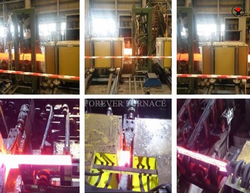 Steel billet induction heating production line