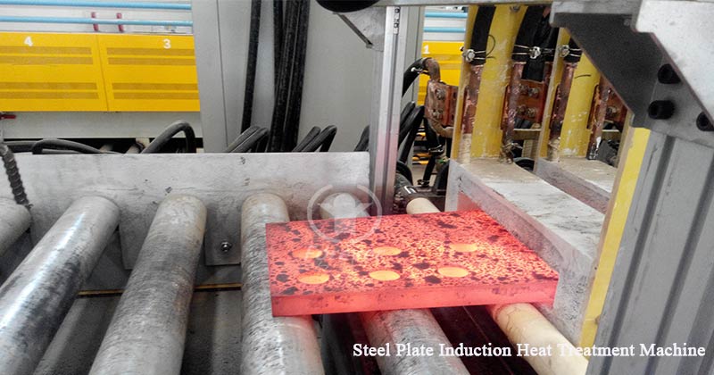 Induction heating production machine for slab /plate/sheet