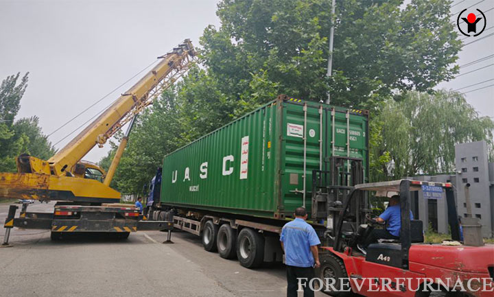 Steel pipe induction annealing furnace sent to Turkey