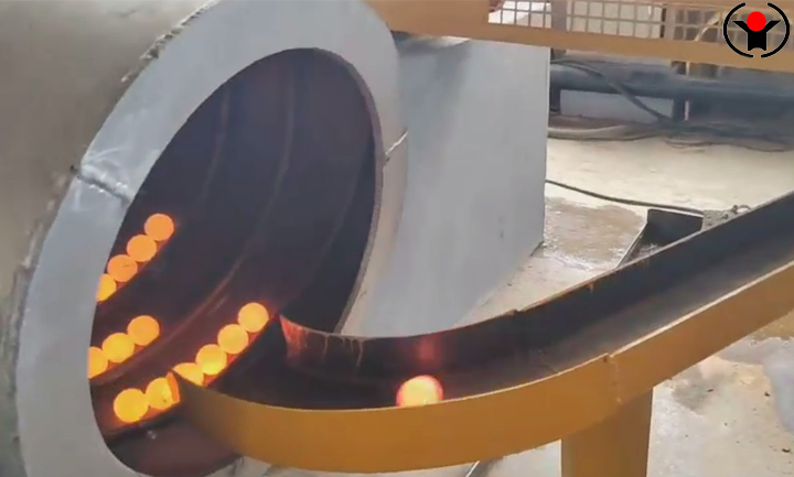 Energy-saving steel ball production line hot rolling furnace